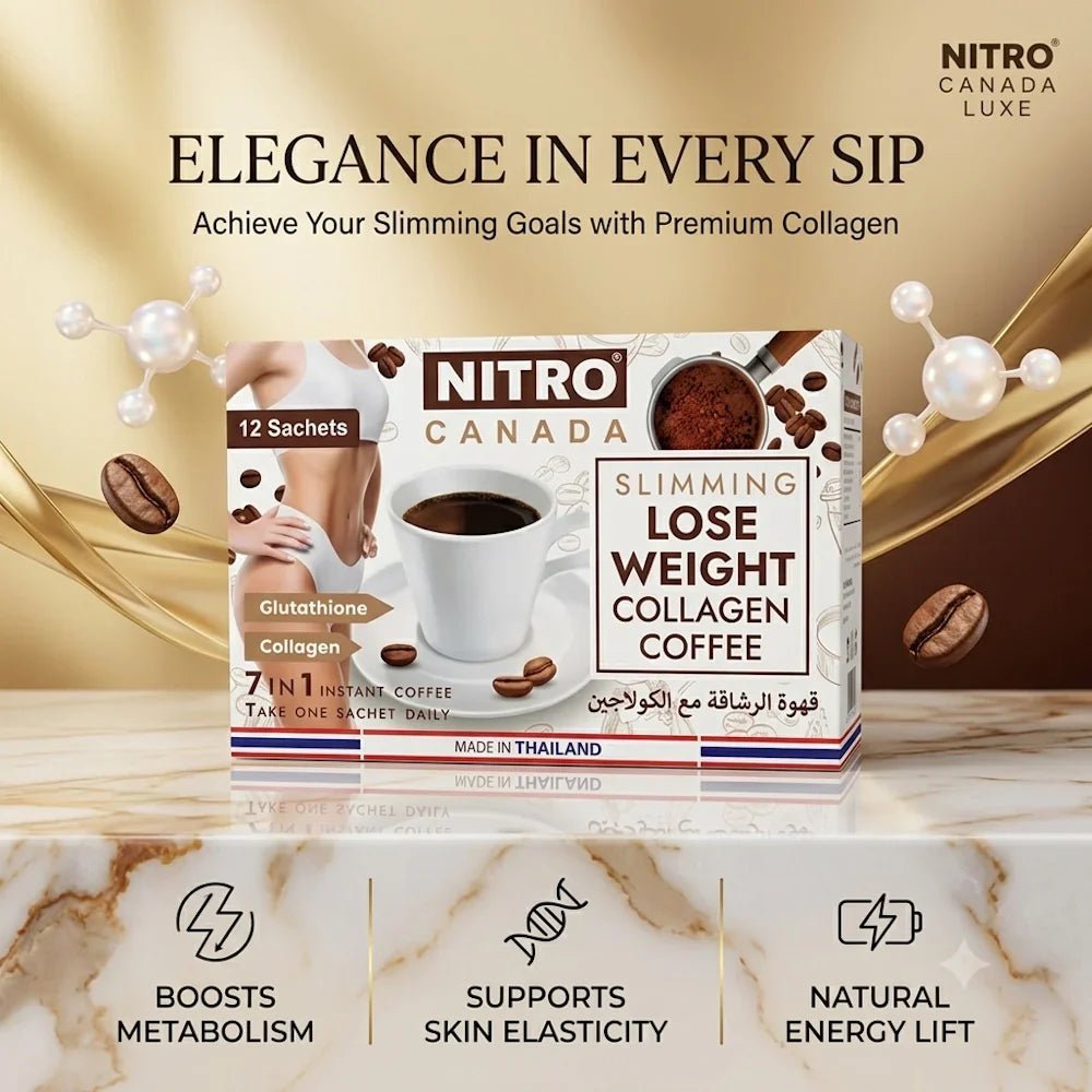 Nitro Canada Slimming Lose Weight Collagen Coffee 7 in 1 Instant Coffee - Jamaly