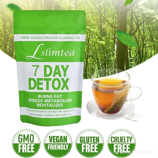 Lslimtea 100% Organic Premium Slimming Tea - 7 Day Detox - AsrarHawa