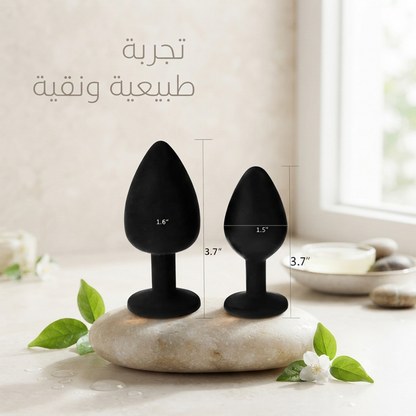 Silicone Butt Plug Black 3