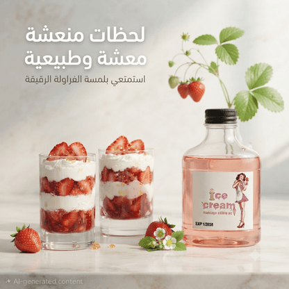 Edible massage oil with an ice cream flavor - Jamaly