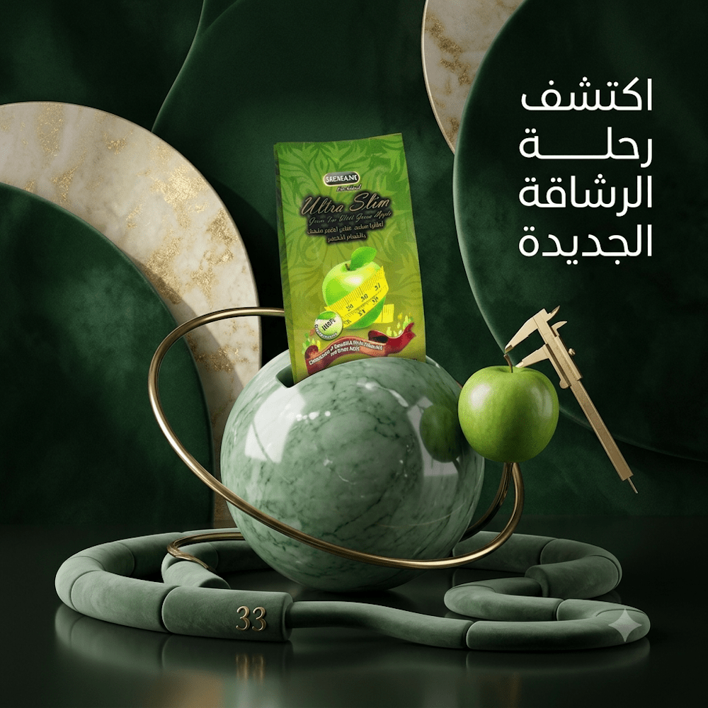 HEMANI Ultra Slim Green Tea With Green Apple - Jamaly