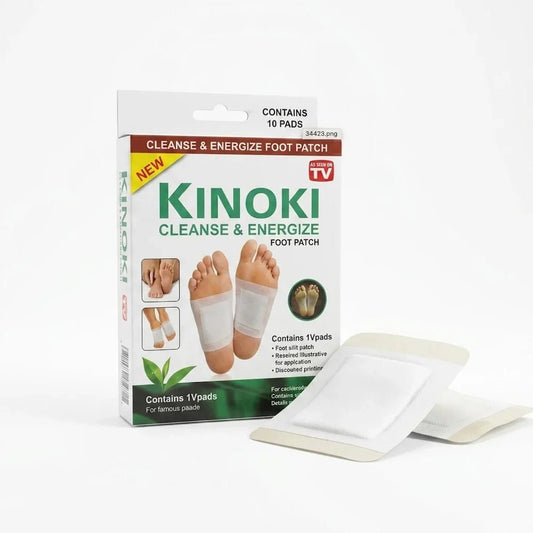 Kinoki Cleanse & Energize Foot Patch - 10 Detox Pads - Jamaly