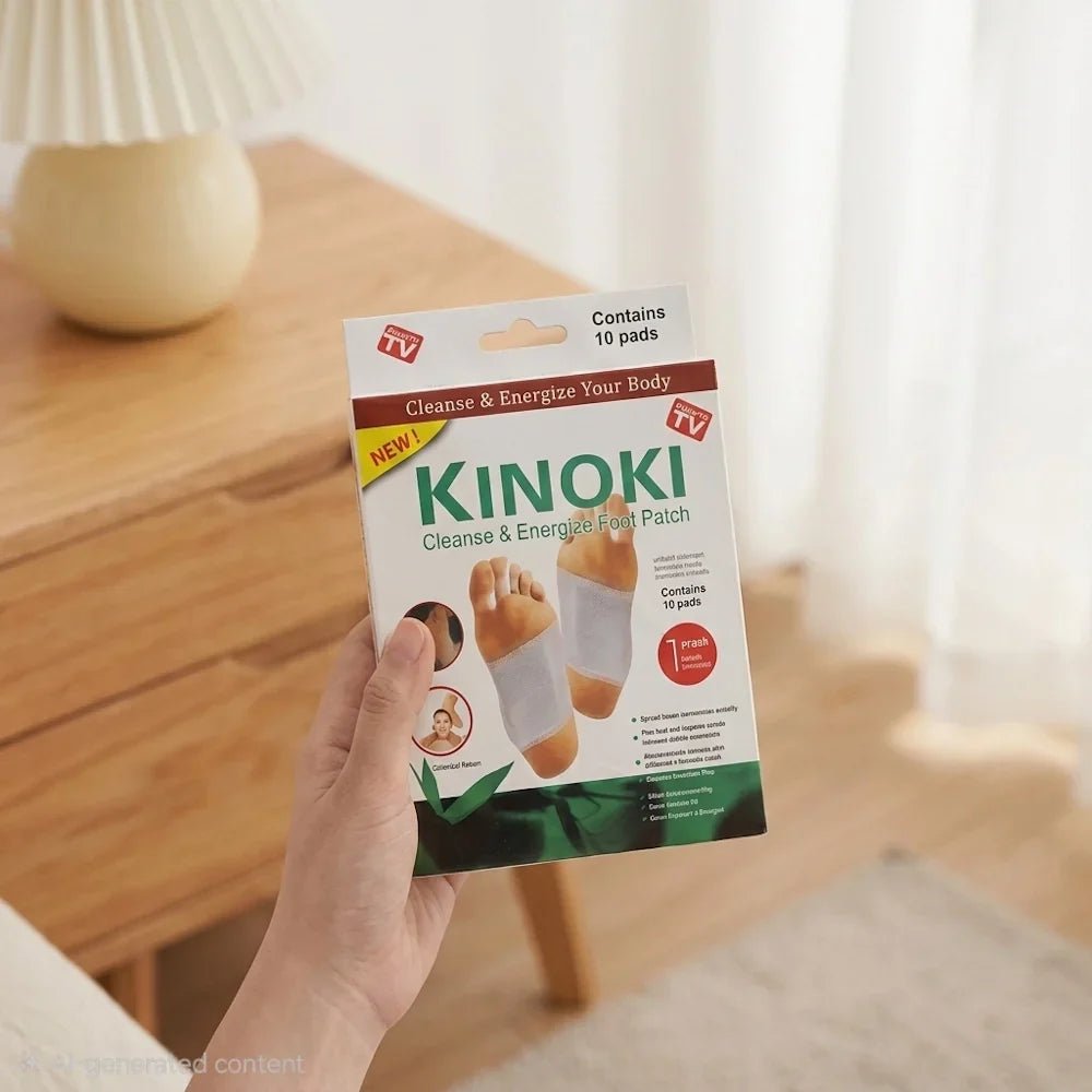 Kinoki Cleanse & Energize Foot Patch - 10 Detox Pads - Jamaly