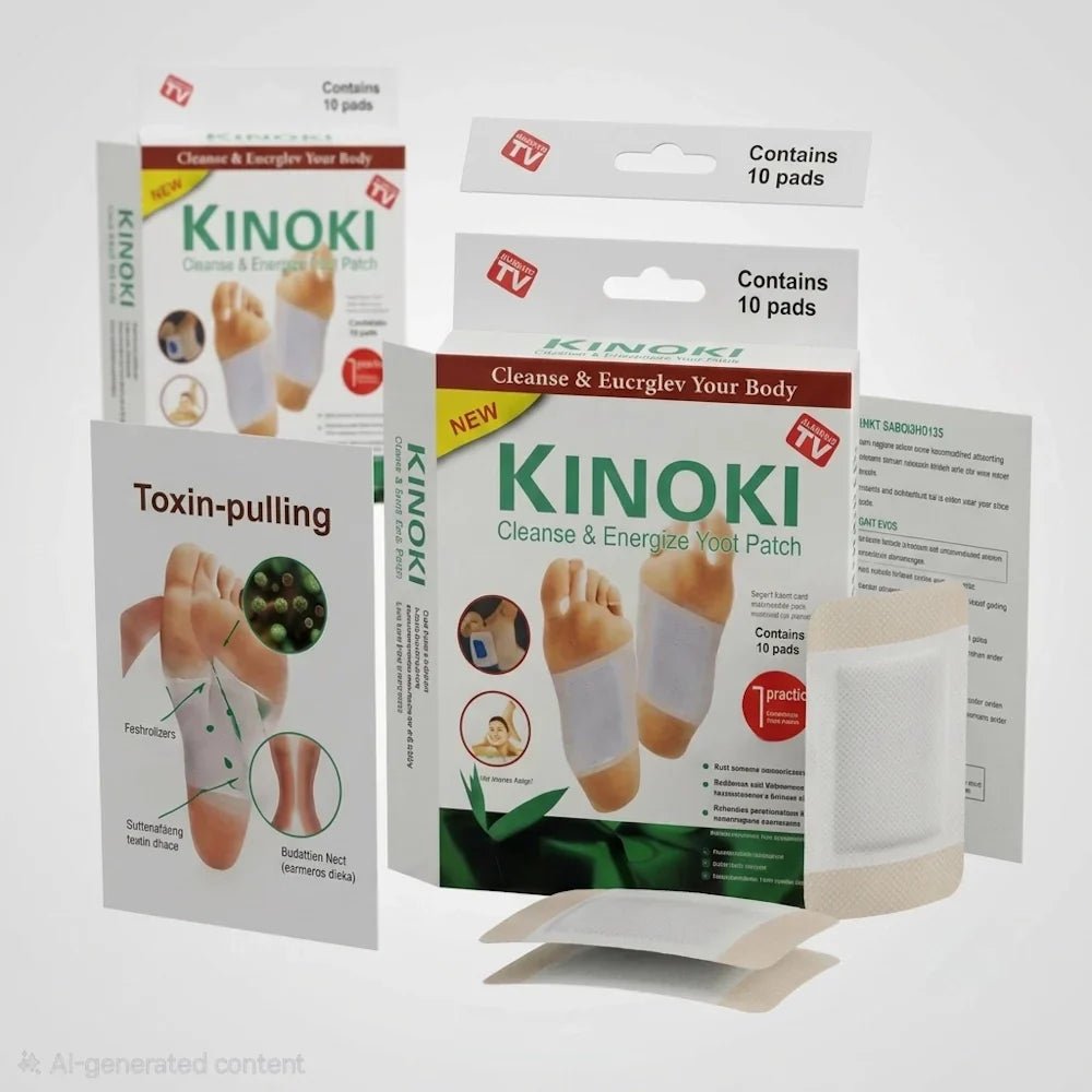 Kinoki Cleanse & Energize Foot Patch - 10 Detox Pads - Jamaly