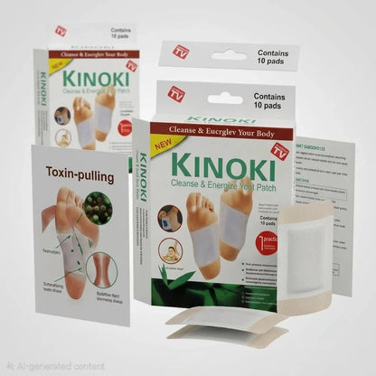 Kinoki Cleanse & Energize Foot Patch - 10 Detox Pads - Jamaly