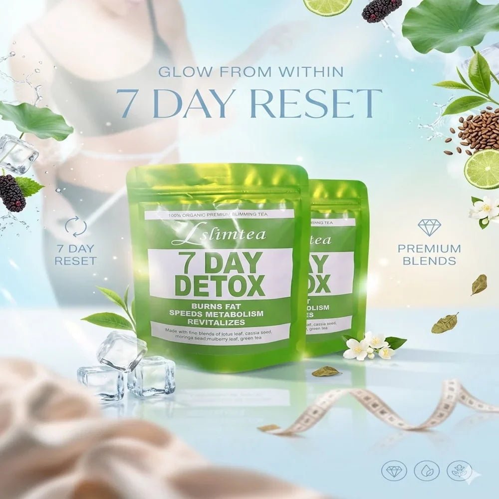 Lslimtea 100% Organic Premium Slimming Tea - 7 Day Detox - Jamaly