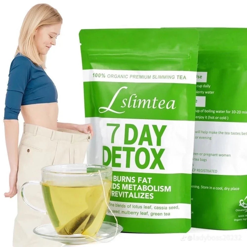 Lslimtea 100% Organic Premium Slimming Tea - 7 Day Detox - Jamaly