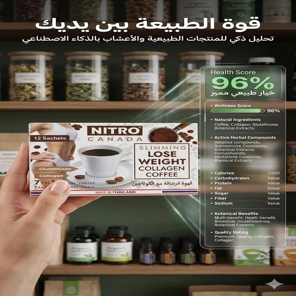 Nitro Canada Slimming Lose Weight Collagen Coffee 7 in 1 Instant Coffee - Jamaly