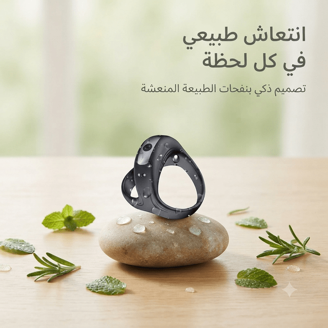 Smart Vibrating Cock Ring Dual Stimulation Ring - Jamaly